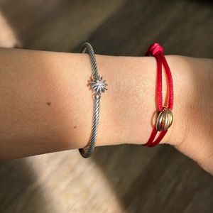 DAVID YURMAN STARBURST COLLECTION BANGLE BRACELET WITH DIAMONDS retail $750